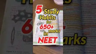 650+ Score Chahiye⁉️Yeh 5 Habits Follow Karo! 💯🔥 #neet #neet2026 #ytshorts