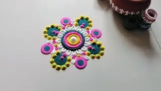 Easy Rangoli Designs ✨#rekhasagarangoli#rangoli #art #indianart #rangolidesigns #independenceday 