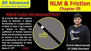 JEEAP05Q07 | NLM & Friction | Class 11th | Chapter 05 | JEE Advanced PYQ