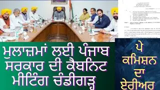Punjab Government Cabnit Meeting Chandigarh | Punjab Pay commission Latest News today| Breaking News