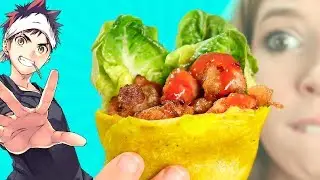 Sumire Karaage Roll de Shokugeki no Sōma | Pollo Frito Japonés