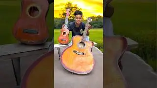 Small Guitar 🎸 Vs Basswood Acoustic Guitar Unboxing👌