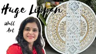 DIY 💖 Big Lippan Wall Art | Asthetic Lippan Art ✨ | Mirror Art 