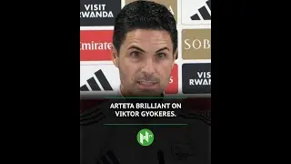 Mikel Arteta brilliant on Viktor Gyokeres 😂