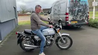 Honda CB350 Four cold start