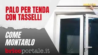 Montare pali per tenda con tasselli