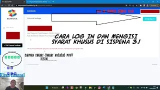 Cara Log In dan Mengisi Persyaratan Khusus PPA di Sispena 3.1