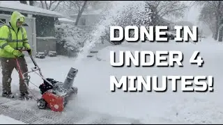 Ariens Commercial 21 Inch Snow Blower In Action!