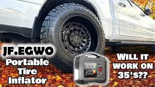 Can this Portable Air Compressor inflate 35