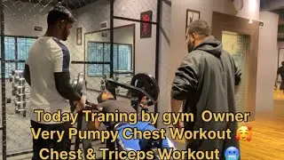 Chest Day Very Pumpy Day | Guide ￼By Gym Owner | Winter Arc Day-106 | Chest & Triceps Workout 🥶