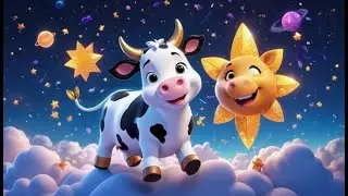 Coco Cow Rides a Rocket | Fun Space Adventure Song for Kids | Learn and Explore