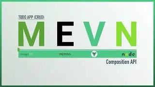 MEVN - 1 - (Vue3 Composition) - Setting up Backend(REST Api)