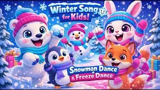 ❄️ Little Snowflake | Let it Snow | ☃️ Little Snowman Song | 🐧 Penguin Dance | Lullaby for kids 🎶