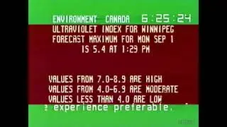 Environment Canada Weather Channel - Winnipeg [August 31, 1997]