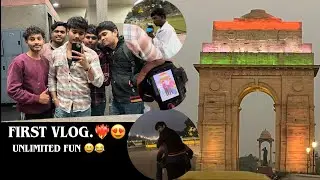 First vlog❤️&zwj;🔥&hellip;unlimited fun 😆😂#vlog #indiagate #bhai #delhi #viral #youtube #fun #funny 
