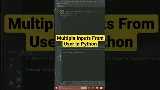 Multiple Inputs from user in Python