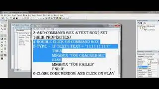 How To Make A Crack Me In Microsoft Visual Basic 6