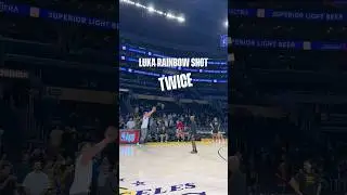 Luka INSANE Rainbow Shots &hellip; TWICE #lakers