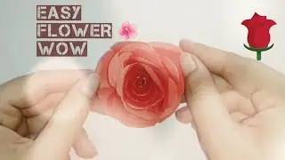 how to make beautiful paper rose  flower craft. east rose craft with paper . 