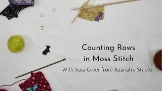 Counting Rows and Stitches in Moss Stitch