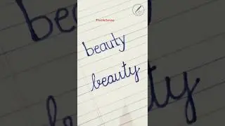 Beauty in cursive #calligraphy #calligraphy #handwriting #viral #shorts #asmr #art