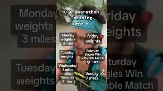 Ultramarathon Training Week 6 #running #ultramarathontraining