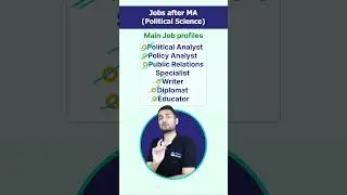 Job Profiles after MA in Political Science!✍️#shorts