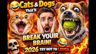 😹🐶 Cats & Dogs That&rsquo;ll Break Your Brain! 🧠💥 2026 &ndash; Try Not to Laugh Challenge! 😂🔥