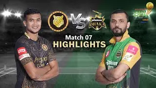 Sylhet Sunrisers vs Minister Group Dhaka | 7th Match | Highlights | Season 8 | BBPL 2022