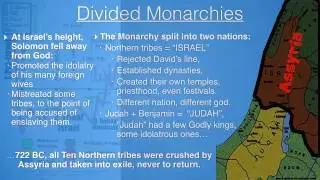 #4 of 10 Contexts of the Bible: DIVIDED MONARCHIES