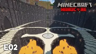 I Built a GIANT Underground Base in Hardcore Minecraft