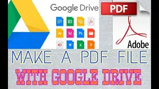 Make a pdf file with Google drive || Bong Tech Subho