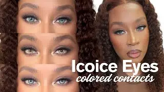 WOW! Amazing Colored Contacts for Dark Eyes Ft. ICOICE