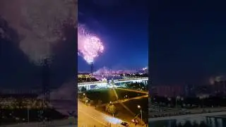 9 May fireworks Moscow 🇷🇺 Russia #pyro #9may #moscow #fireworks