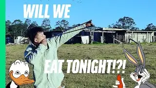 Using DIY Homemade clay ammo to catch dinner?!