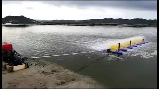Top Quality Floating Paddle Wheel Prawn Pond Aquaculture Aerator Diesel Engine Aerator
