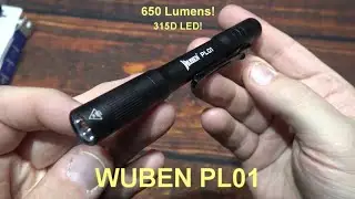 Wuben PL01 Penlight/Flashlight Kit Review! (650 Lumens, 315D LED, 5000k, CRI90!)