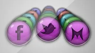 Glossy Social Media Icons - Free Download