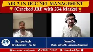 Interview with Topper Tapas Gupta | JRF with 99.99 PC in June 2025 | UGC NET Management