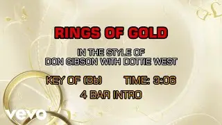 Don Gibson - Rings Of Gold (Karaoke)
