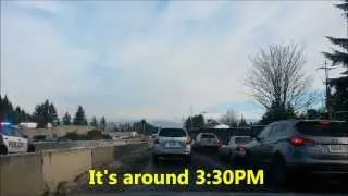 Snow Truck Traffic Jam