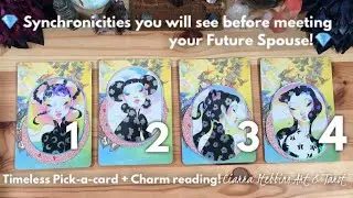 💕Synchronicities you will see before meeting your Future Spouse! // Timeless Pick-a-card + Charms!