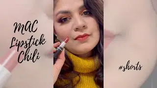 MAC Lipstick Chili Lip Swatch #shorts