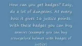 How to make badges of justice fast