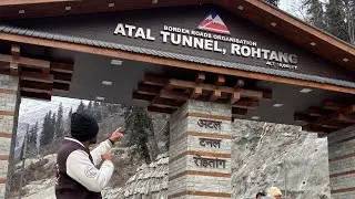 Road Trip Kullu manali Atal Tunnel😱 #trending #kullu #manalitrip #ataltunnel #manali
