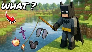 Minecraft But, FISHING GIVES EXTREMELY OP ITEMS 😱