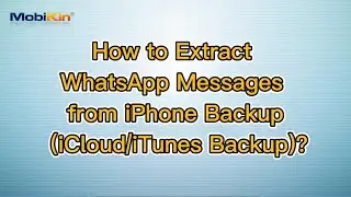 How to Extract WhatsApp Messages from iPhone Backup (iCloud/iTunes Backup)?