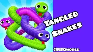 Tangled Snakes 🐍 game Level 51 to 60 gameplay 