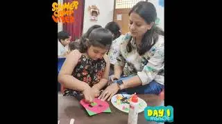 Summer Camp 2023- Day 1 ।। Cat 🐱 face mask activity with lots of fun...Play and Grow day care.