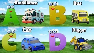 ABC Song Phonics, Transportation Song, ABC Song, Alphabet Educational Song A to Z for kids